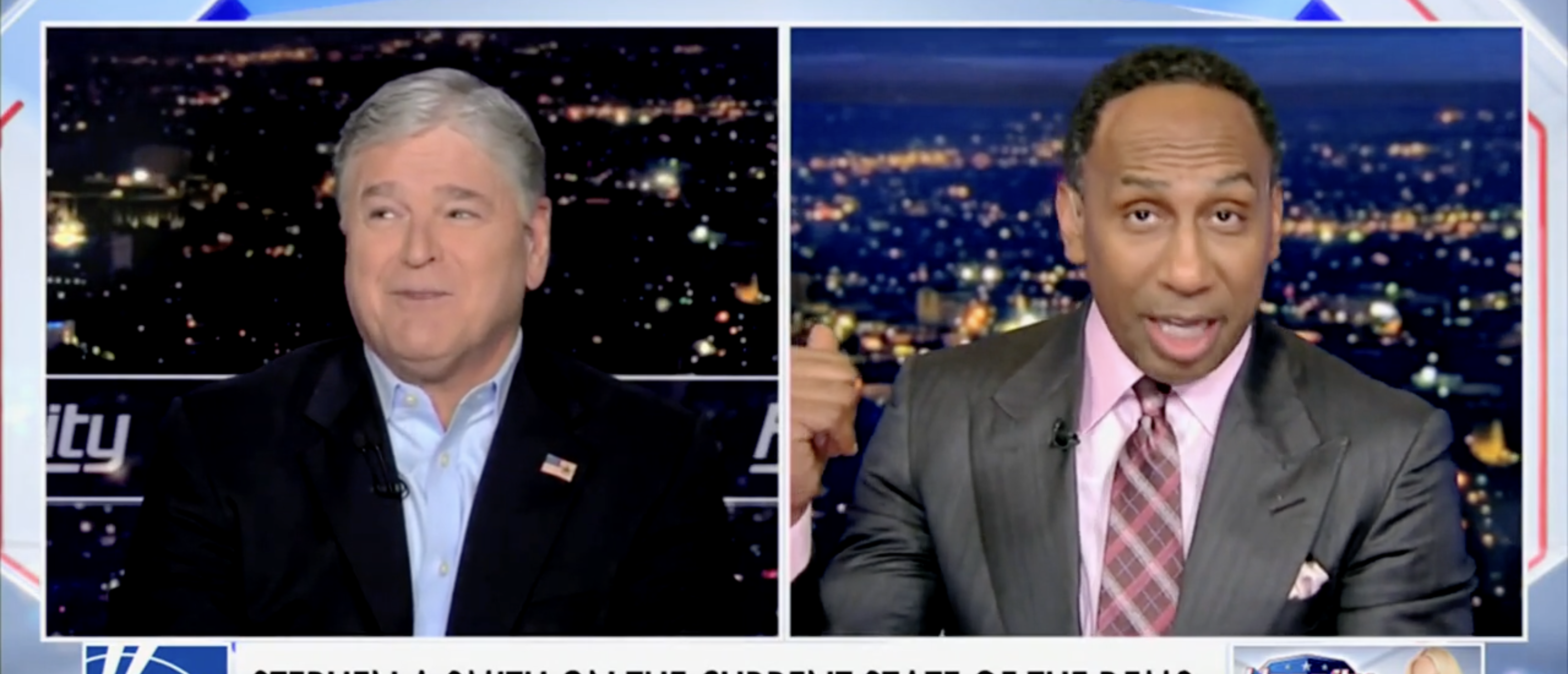 Stephen A. Smith on "Hannity" discussing Dems [Screenshot/Fox News/"Hannity"]
